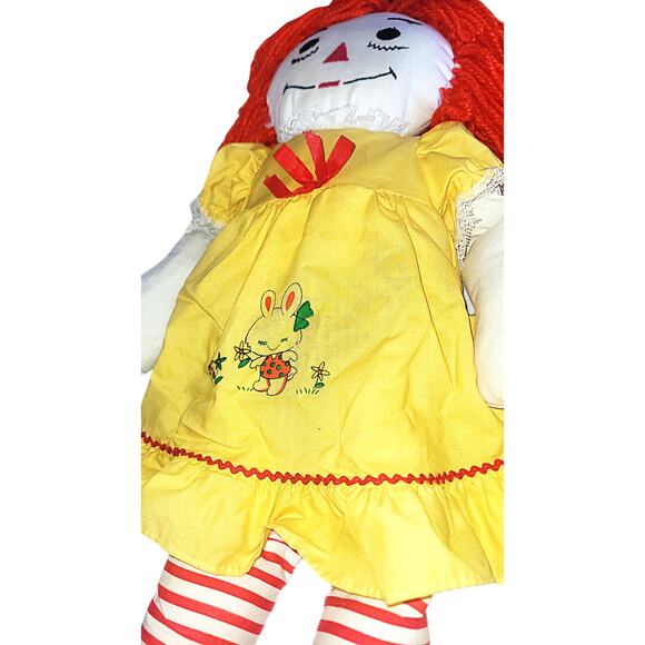 24" Vintage Raggedy Ann Handmade Doll & Dress - Picture 5 of 9